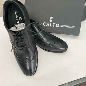 CALTO Men's Invisible Height Increasing Elevator Shoes - Oxfords - 3.2 Inches